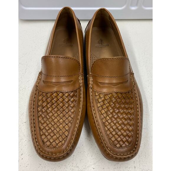 Men J. Peterman Woven Leather Driving slip-on casual dress shoes loafers 8M main image 7